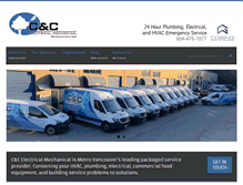 Tablet Screenshot of ccelectricalmechanical.com